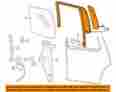 F87z7825767baa Ford Oem Window Glass-rear Door-run Channel Left