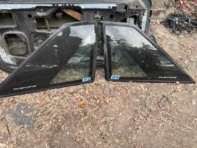 E7zb-6129700-lh Ford 87-93 Mustang Quarter Window Glass Pair Hatchback Oem Carlite Gt