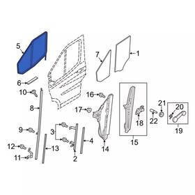Ek4z-6121596-d Ford Genuine Window Channel