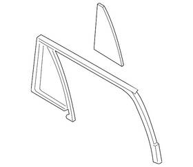 Jl1z-7825767-c Ford Genuine Run Channel
