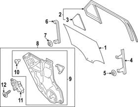 Lc5z-7825767-c Ford Genuine Run Channel