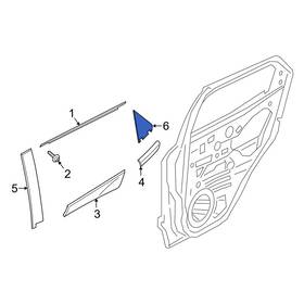 Gn1z7400014b Ford Oe For Ecosport 2018-2022 Front Left Rearward Black Out Tape