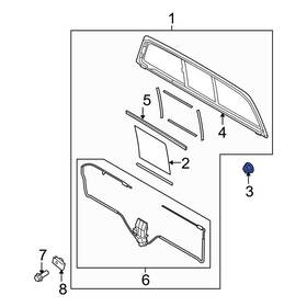 N621901s424 Ford Oe For F-150 2009-2014 Back Glass Nut N621901s424 Ford Oe For F-150 2009-2014 Back Glass Nut