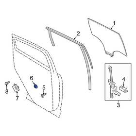 W711059s438 Ford Oe For F-150 2014 Rear Window Motor Nut