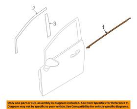 Ae8z5421453b Ford Oem 11-19 Fiesta Front Door Exterior Trim-belt Molding