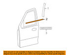 Bl8z7821452ba Ford Oem Front Door Window Sweep-belt Molding Weatherstrip Right