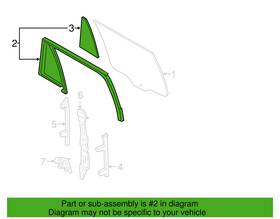 Jl1z7825766c Ford Oem Genuine 2020-23 Expedition Rear Door Glass Run Channel Jl1z7825766c Ford Oem Genuine 2020-23 Expedition Rear Door Glass Run Channel