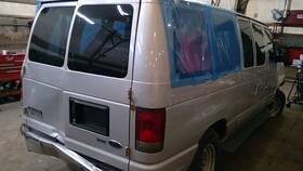 275-05795bl Ford Truck Local Pickup Only Driver Back Glass Stationary 4 Holes Fits 98-14 E150 Va