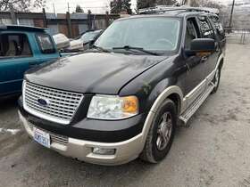 284-05976bl Ford Truck Driver Quarter Glass Fixed Privacy Tint Fits 03-06 Expedition