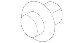 Ford W520411-s437 Genuine Quarter Glass Nut Qty 1
