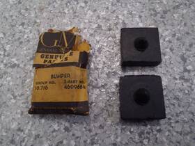 4609682 General Motors 56-62 C1 Corvette Window Lower Stop Bumpers 2 Gm #4609682 Nos Ncrs