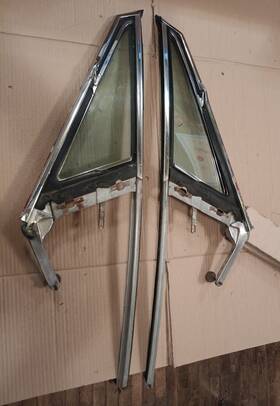 9708380 General Motors 67 68 Impala Hardtop Door Vent Wing Windows Assembly Pair Olds Full Size Car 2 4