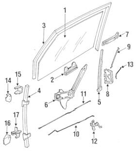 22635215 Gm Genuine Channel Assembly-front S/d Wdo