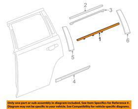 23227744 Gm New Oem Left Rear Door Belt Molding Weatherstrip 15-20 Yukon Tahoe