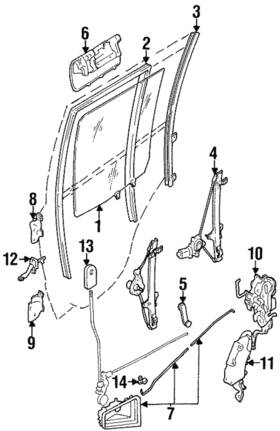 30012502 Gm Genuine Lock Rear S/d