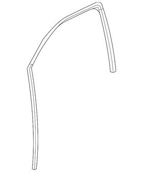 84462156 Gm Genuine Weatherstrip Asm-frt S/d Wdo