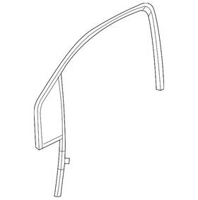 84866522 Gm Genuine Front Driver Side Door Window Weatherstrip