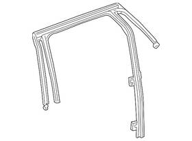 84896099 Gm Genuine Rear Passenger Side Door Window Weatherstrip