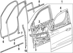 84987120 Gm Genuine Door Weather-strip