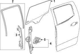 86795990 Gm Genuine Run Weather-strip