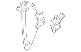 23196512 Gm Genuine Parts Front Driver Side Window Regulator With Motor