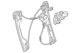 84451816 Gm Genuine Parts Front Driver Side Window Regulator