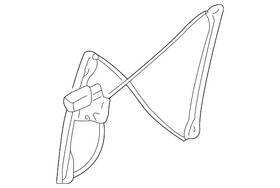 89044649 Gm Genuine Parts Front Driver Side Power Window Regulator Without Motor