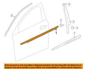 84180438 Gm Oem 16-19 Cruze Front Door Exterior Trim-belt Molding