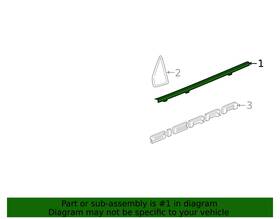 84900938 Gm Oem Gmc 2019-2023 Sierra 1500 Front Door Exterior Belt Molding Nib 84900938 Gm Oem Gmc 2019-2023 Sierra 1500 Front Door Exterior Belt Molding Nib