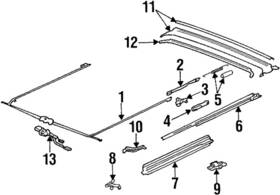 70236-sr3-003 Honda Genuine Drip Channel