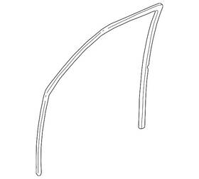 72235-s0x-a02 Honda Genuine 2001-2004 Odyssey - Channel R Front Door Run