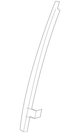 Honda 72270-swa-a01 Genuine Window Channel