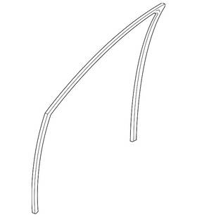 72275-t7w-a01 Honda Genuine Window Channel