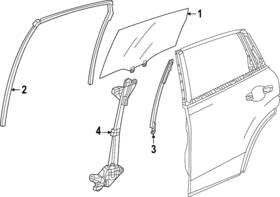 72775-3w0-a01 Honda Genuine Run Weather-strip