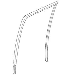 72775-sza-a02 Honda Genuine Channel L Rear Door Run