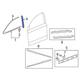 67324sxsa01 Honda Oe For Cr-v 2007-2011 Front Right Black Out Tape 67324sxsa01 Honda Oe For Cr-v 2007-2011 Front Right Black Out Tape
