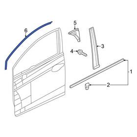 67365tr3a01 Honda Oe For Civic 2012-2015 Front Left Black Out Tape