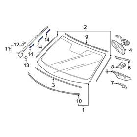 91570tg7305 Honda Oe For Pilot 2016-2022 Windshield Molding Clip