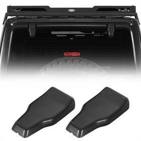Mmr.30053 Hooke Road 2pcs Rear Liftgate Glass Window Hinge Cover Trim For Jeep Wrangler Jl 2018-2025