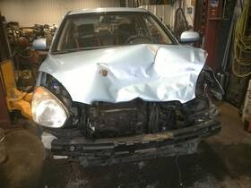 279-50122br Hyundai Passenger Rear Door Vent Glass Sedan 4 Tinted Fits 06-11 Accent 115201