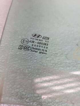 82420c1010 Hyundai 2016-2019 Sonata Hybrid Front Passenger Door Glass