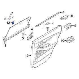 83917s1000 Hyundai Oe For Santa Fe 2019-2022 Window Shade Bracket