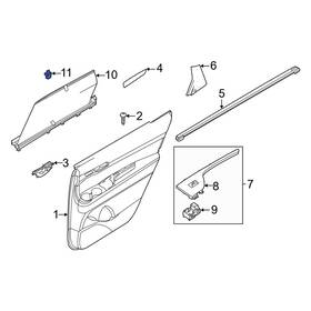 83917s8000ca Hyundai Oe For Palisade 2020-2022 Door Glass Sunshade Clip