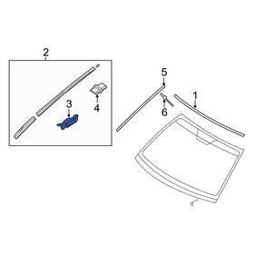 861433s000 Hyundai Oe For Sonata 11-15 Front Outer Windshield Molding Clip