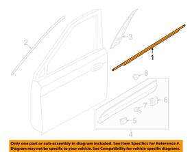82210s1000 Hyundai Oem 19-23 Santa Fe Front Door Exterior Trim-belt Molding 82210s1000 Hyundai Oem 19-23 Santa Fe Front Door Exterior Trim-belt Molding
