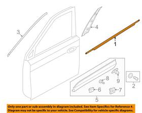822202w000 Hyundai Oem 13-19 Santa Fe Sport Exterior Trim-belt Molding