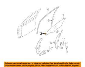 8241317000 Hyundai Oem 06-17 Accent Rear Door Glass Hardware-door Retainer