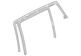 82331-5da3a Infiniti Genuine Run Weather-strip
