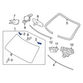 727144cc0a Infiniti Oe Upper Windshield Spacer