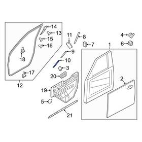 808171la0b Infiniti Oe For Qx56 2011-2013 Front Left Black Out Tape